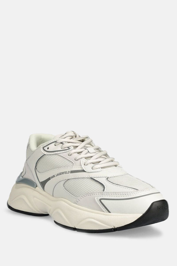 ΠΑΠΟΥΤΣΙΑ KARL LAGERFELD - 411 WHITE LEATHER & TEXTILE